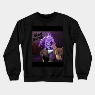 Black panther puppy by wag swag Crewneck Sweatshirt